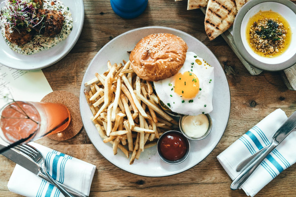 Hamburguesa con huevo frito de Estados Unidos